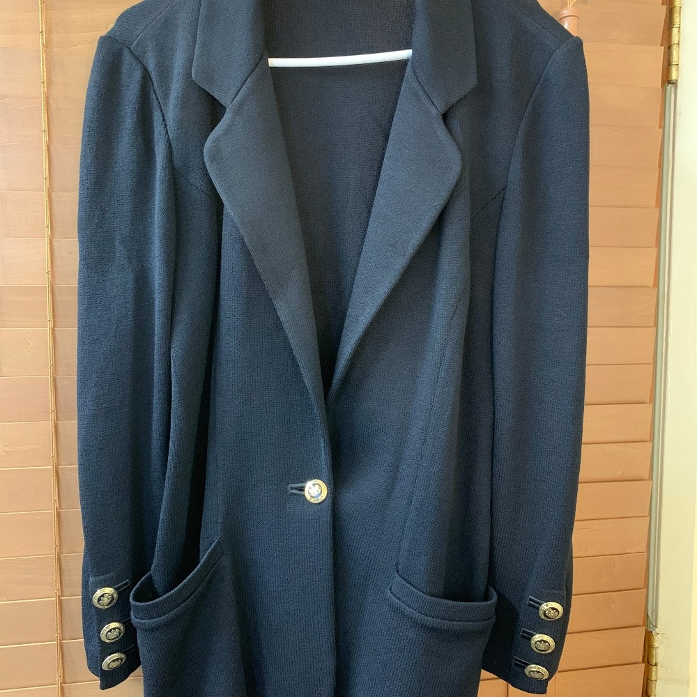 High End St. Johns Knitted Black Jacket